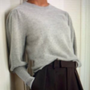NWOT! MADELEINE THOMPSON Hazel Cashmere Sweater - Large Grey